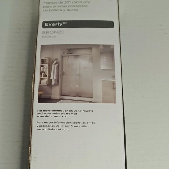 Delta Bath New Delta Everly Bronze2 Handles For Sliding Bathtub Or